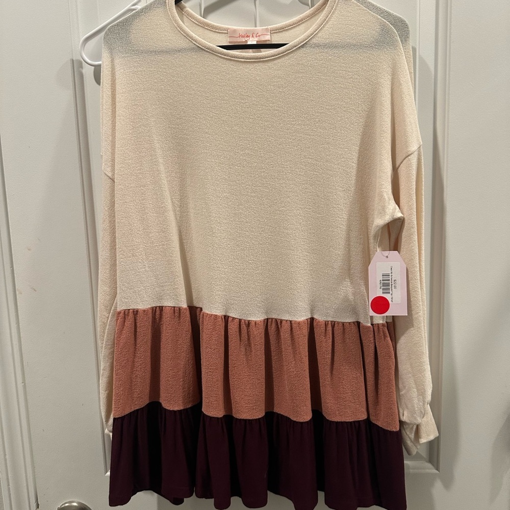 Hailey & Co Cream Knit Top